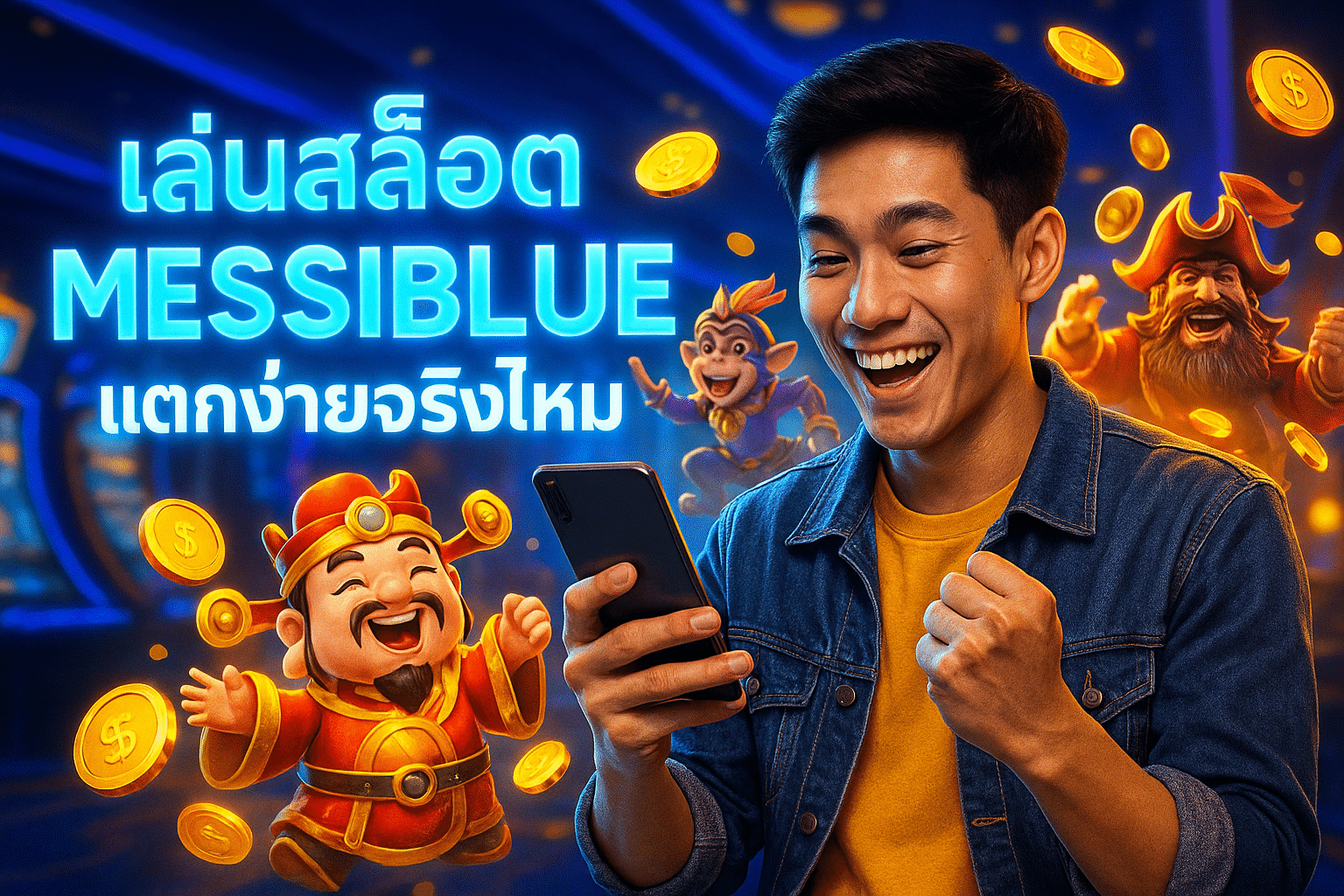 เล่นสล็อต MESSIBLUE แตกง่ายจริงไหม
