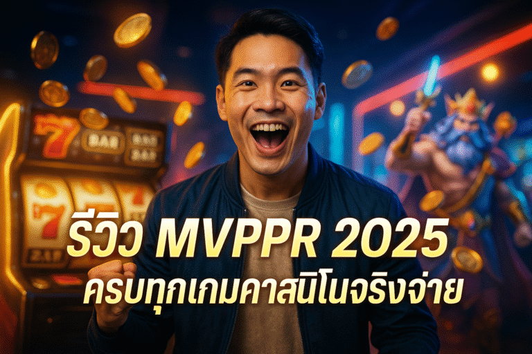 รีวิว MVPPR 2025 ครบทุกเกมคาสิโนจริงจ่าย